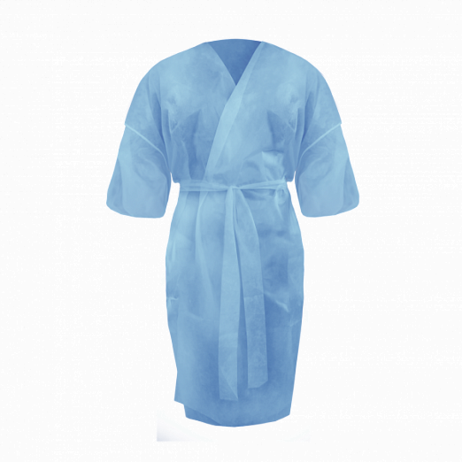 Халат кимоно с рукавами SMS(люкс) голубой 5 шт/упк., 02-190
