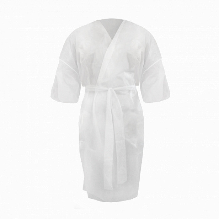 Халат кимоно с рукавами SMS(люкс) белый 1 шт
