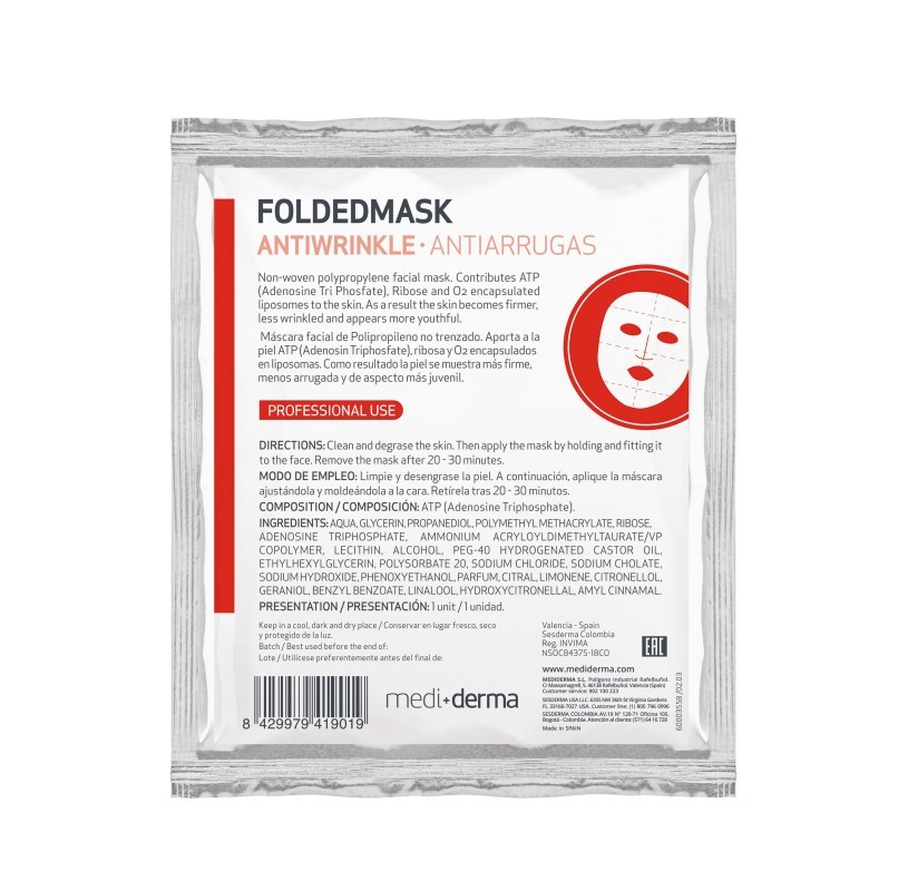 FOLDED MASK Antiwrinkle- Маска против морщин, 1шт