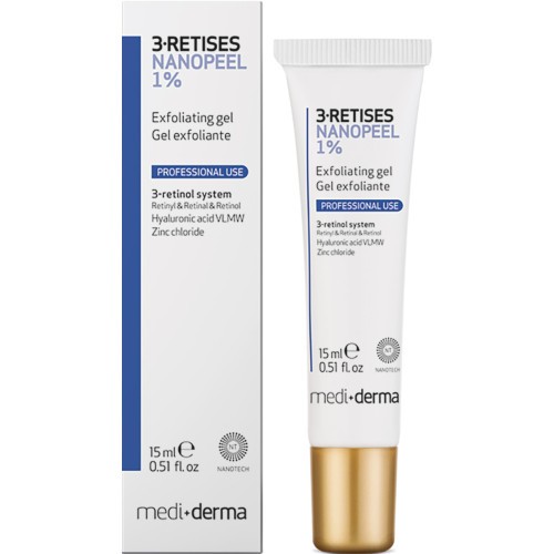 3-RETISES Nanopeel 1% gel – Гель-эксфолиант с ретиноловой кислотой, 15 мл.