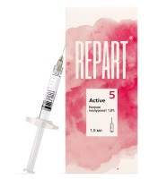 ГЕЛЬ-ИМПЛАНТ водосодержащий внутридермальный Repart 5 Active в шприцах, объемом 1,5 мл