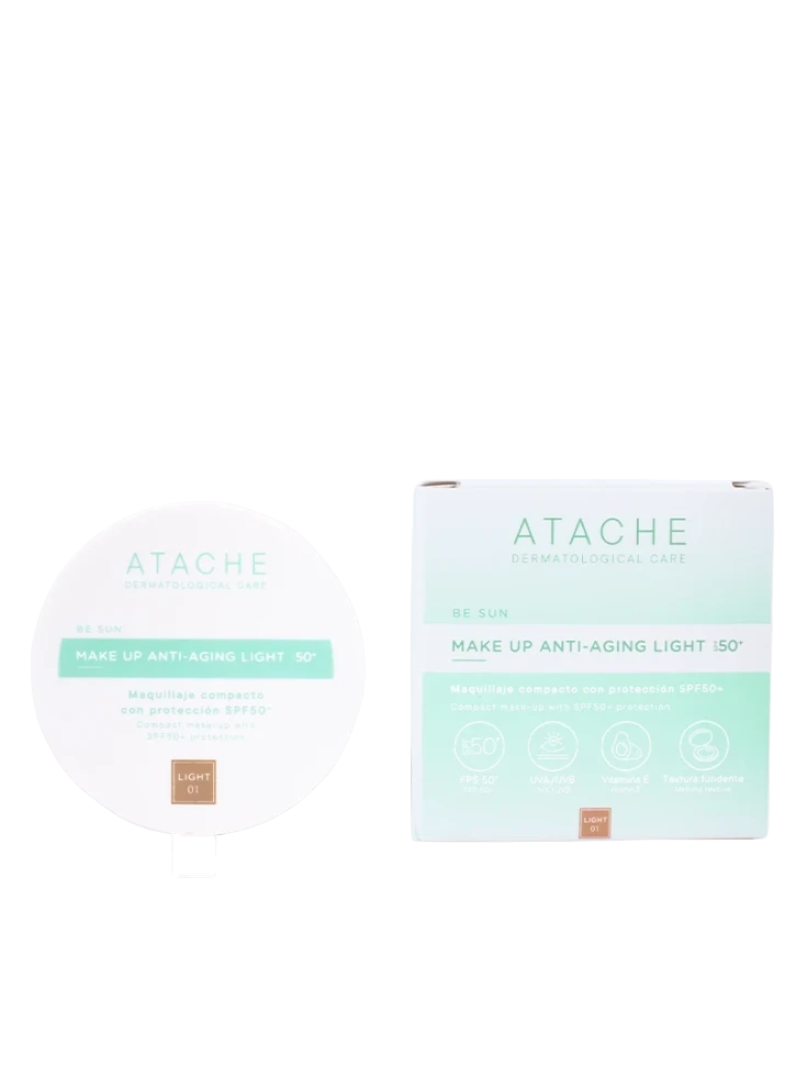 BE SUN Make Up Anti-aging Light SPF 50+ - Тональная крем-пудра, 12 г.