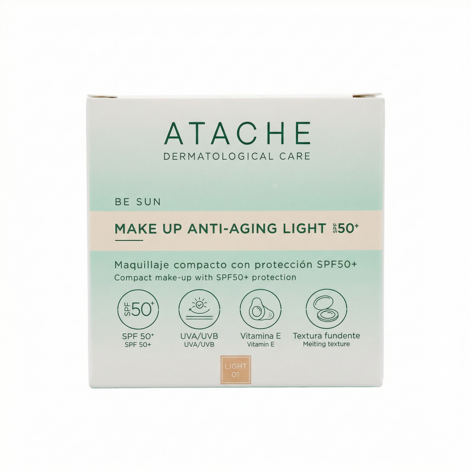 BE SUN Make Up Anti-aging Light SPF 50+ - Тональная крем-пудра, 12 г.