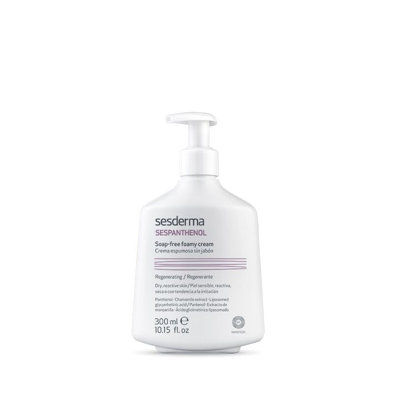 SESPANTHENOL Soap-free foamy cream - Крем-пенка для умывания восстанавливающая, 300 мл.