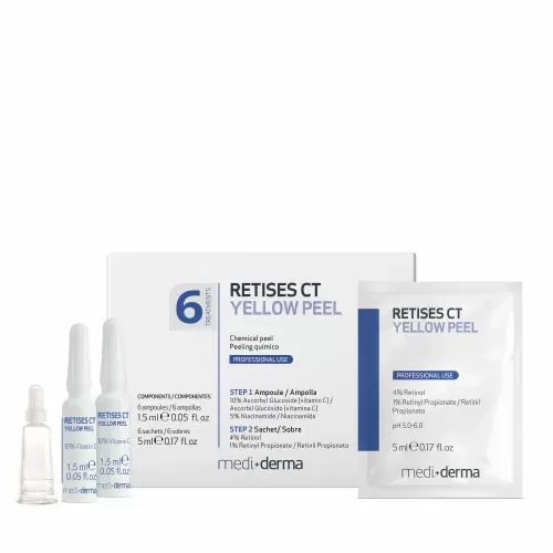 RETISES CT-RETINOL YELLOW PEEL+Sealing cream-Жел.пил.+Крем запеч,6 амп.по 1,5 мл+6 саше по 5 мл [M].