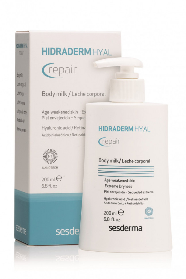 HIDRADERM HYAL REPAIR - Восстанавливающее молочко для тела, 200 мл