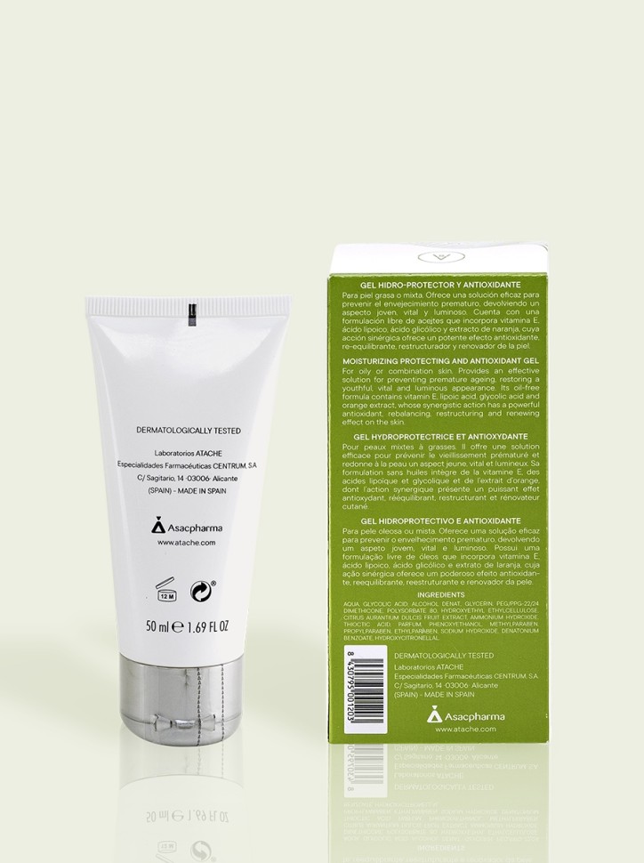 CVITAL Gel Hidro-Protector Y Antioxidante Увл гель с вит С для жирной и комб кожи (50мл)