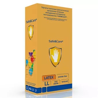 Перчатки латекс Safe&Care неопудренные ХL 100шт.