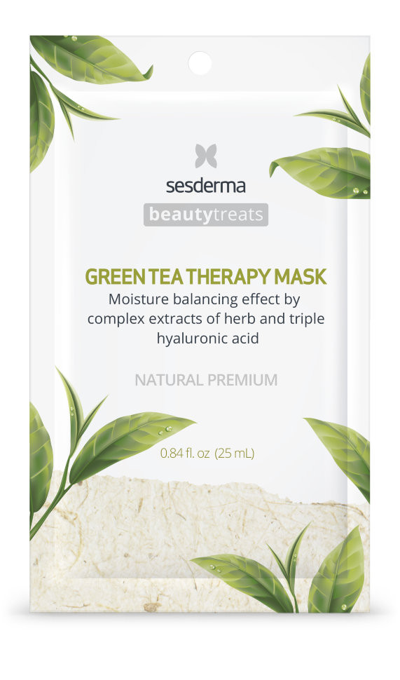 BEAUTYTREATS Green tea therapy mask - Маска увлажняющая д/лица 02.22