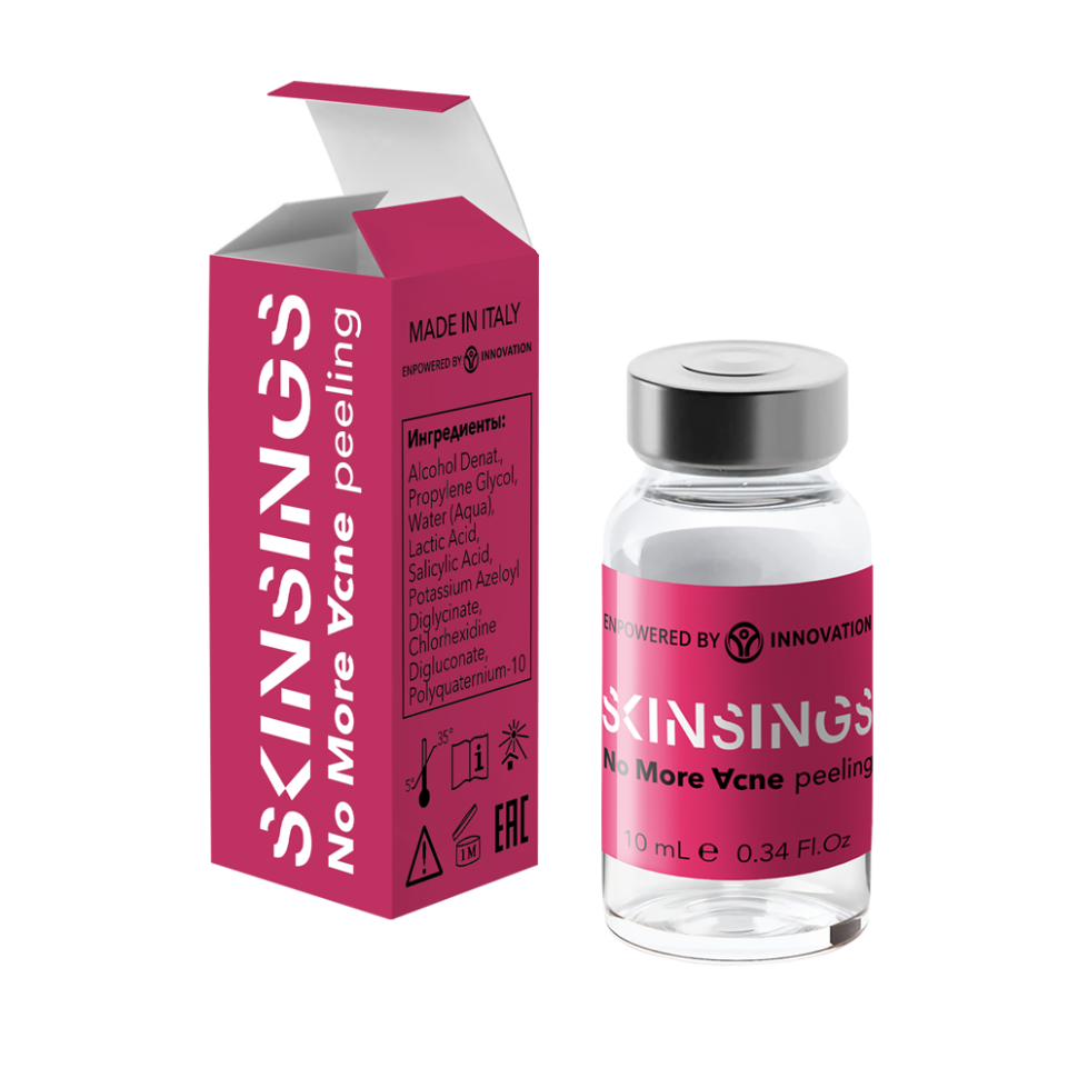 Пилинг SKINSINGS no more acne peeling для глуб. очищения и подсушивания кожи склонной к акне, 10мл