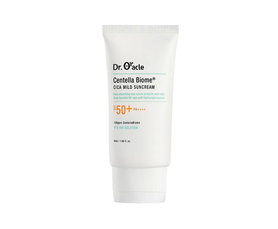 CentellaBiome Cica Mild Suncream SPF50+ Легкий солнцезащитный крем с центеллой азиатской, 50мл