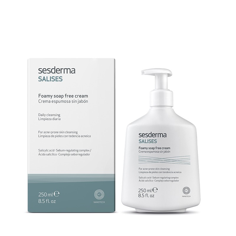 SALISES - Пенящийся крем для умывания лица и тела 250мл