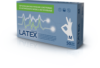 Перчатки латекс MediOk опудренные М, 100 шт