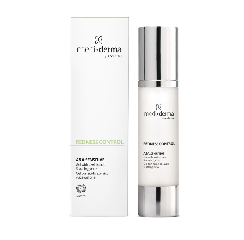 REDNESS CONTROL A&A SENSITIVE Gel Гель д/лица против покраснений, 50 мл