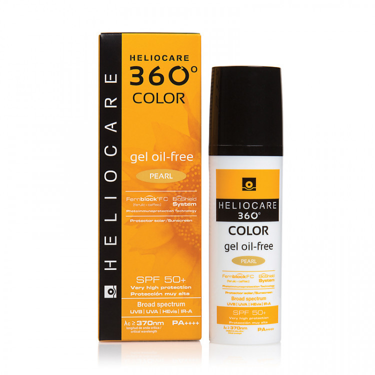 HELIOCARE 360* Color Gel Oil-Free - Тональный солнцезащитный гель с SPF50 (жемчужный), 50мл