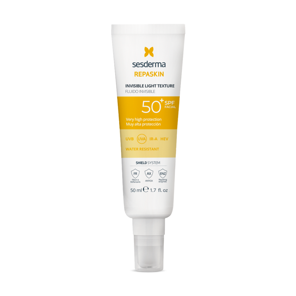 REPASKIN INVISIBLE LIGHT TEXTURE Facial sunscreen SPF50 - Солнцезащитное ср-во сверхлёгкое, 50мл